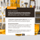 Parafusadeira / Furadeira BL INGCO 99Nm 1/2" à Bateria 42V — Desempenho profissional sem fio