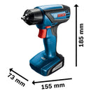 Furadeira Parafusadeira 1/4" 12V 1.5Ah com Bateria Carregador Bivolt e Bolsa GSR 1000SM SMART BOSCH