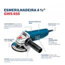 Combo de Martelo Perfurador Rompedor 820W GBH 2-24 D + Esmerilhadeira Angular 850W GWS 850 BOSCH