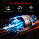 35Pcs Parafusadeira de Impacto Brushless JC Chave de Impacto 48V 450 Nm Bateria Lítio