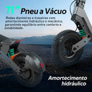 Honeywhale H4 Patinete Elétrico Adulto, 2400w Scooter Eletrica, Honey Whale Patinete Juvenil Portátil E Dobrável, 75 Km De Autonomia, Velocidade Máxima De 70 Km/h (20.8ah 60v), Cor Cinza-escuro