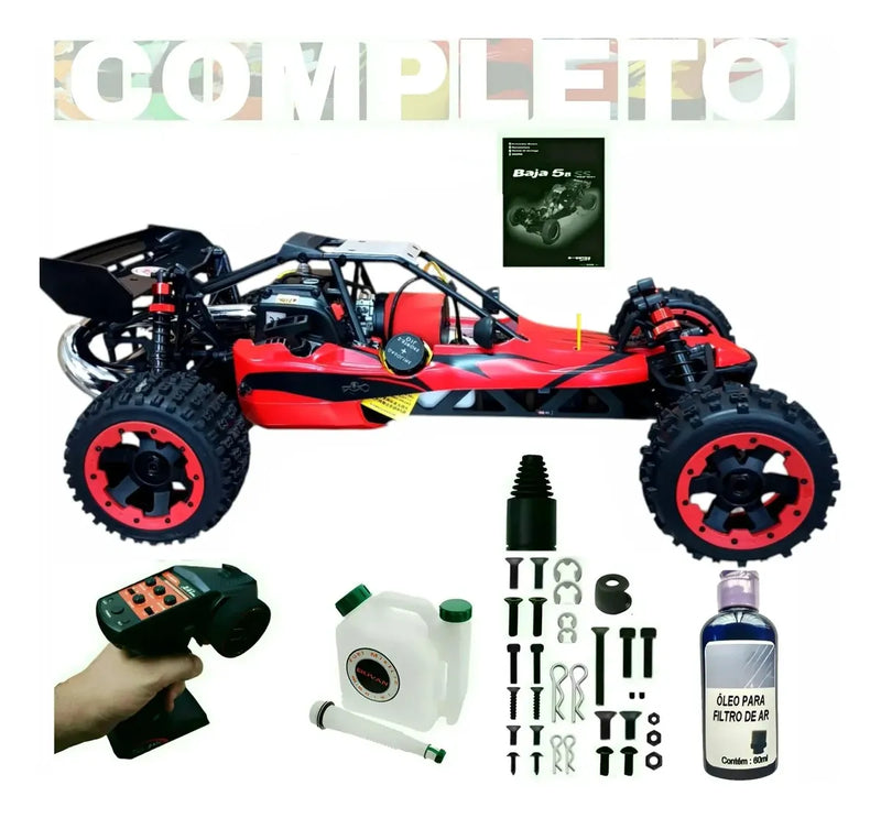 Kit Carro Baja 5b Off Road 29cc Rovan Gasolina + Peças Óleo