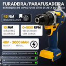 Kit 2 Em 1 Furadeira E Esmerilhadeira 48v 2000mah*2